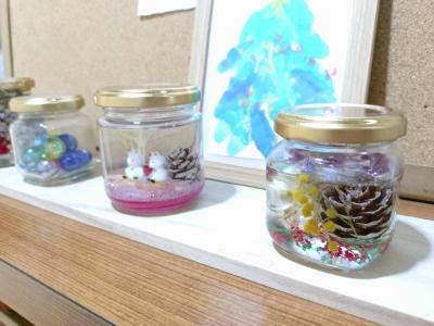 生徒とハーバリウムを作りました♪