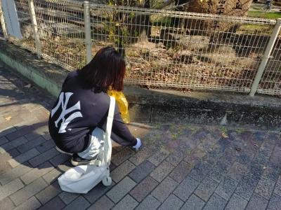 西川緑道公園沿いで清掃活動をおこない、ランチ会を開催しました!